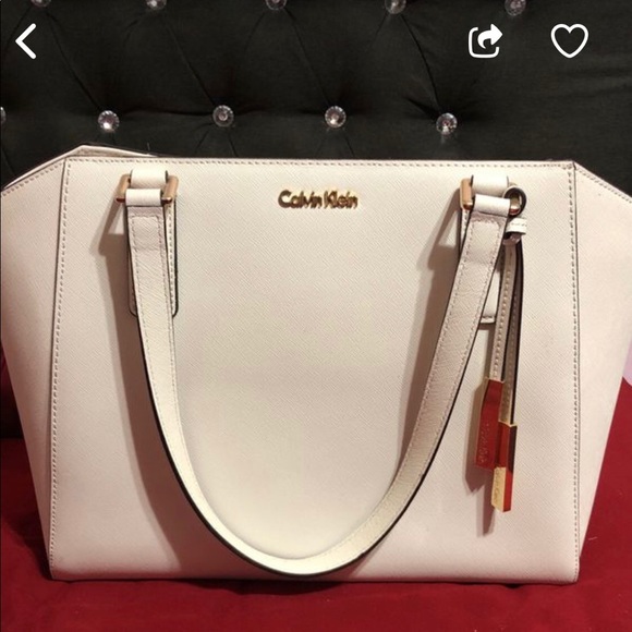 Bags White Calvin Klein Handbag Poshmark